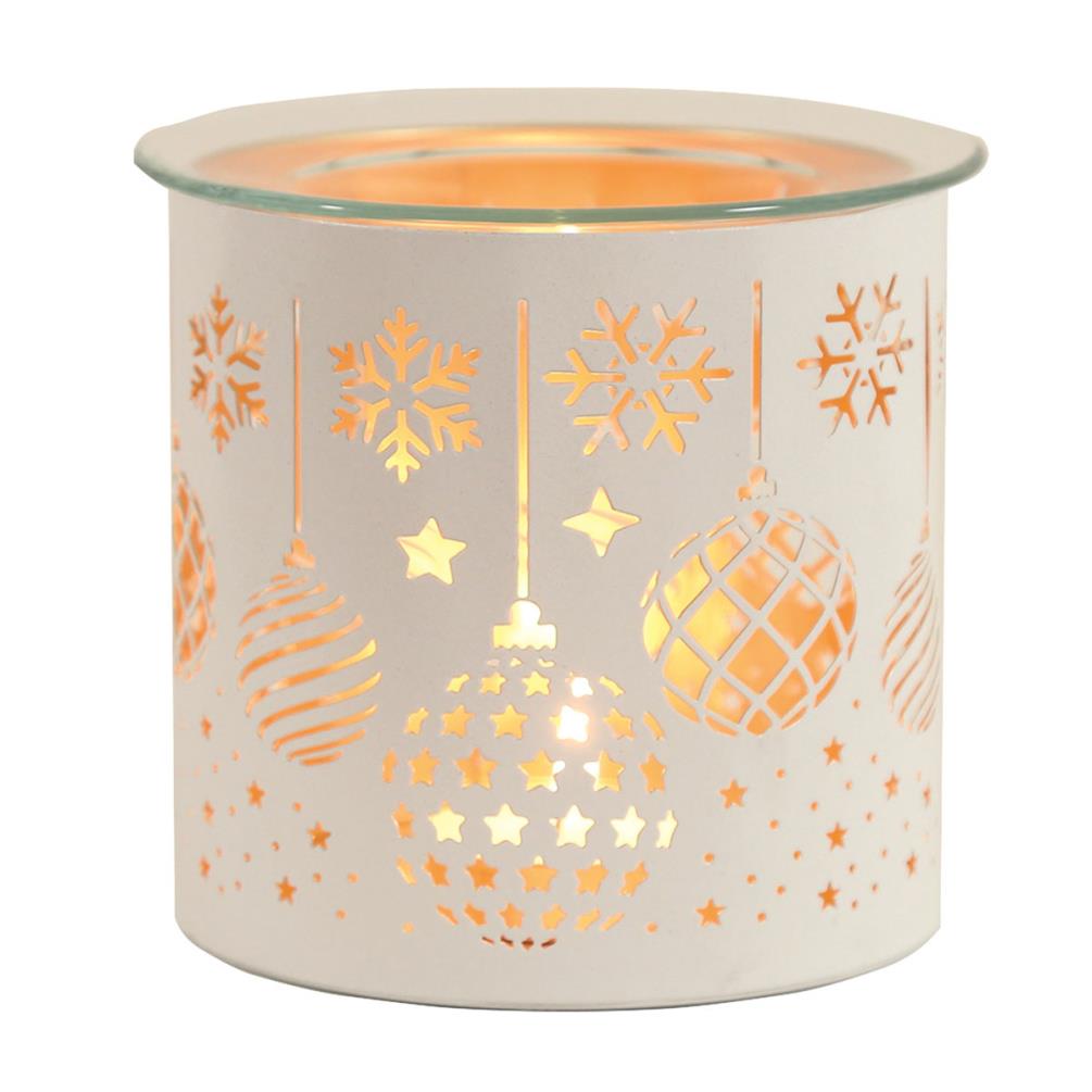 Aroma White Baubles Jar Sleeve & Wax Melt Warmer Extra Image 1